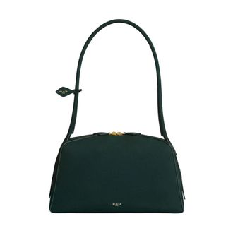 Alaia Le Click Medium Schoudertas - Dames - Schoudertassen - Groen - ONE Size - Leer - Tassen