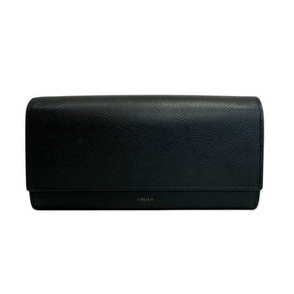 Celine Black Leather Long Wallet (Bi-Fold) (Pre-Owned)