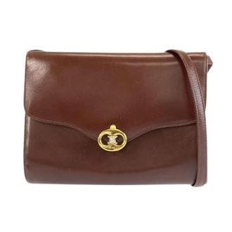 Celine Pre-owned Cross Body Bags, female, Brown, Size: ONE SIZE Pre-owned Blazon Leather Shoulder Bag