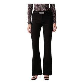 Pinko Pinko - Flared Jeans - Dames - Jeans - Zwart - Maat: W28 Katoen