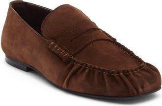 Alohas Aven Penny Loafer in Suede Brown at Nordstrom, Size 43