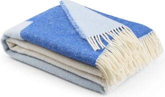 Northern Echo Wolldecke 130 x 170 cm, blau