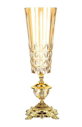 Mark Roberts Stately Pedestal Vase in Amber at Nordstrom
