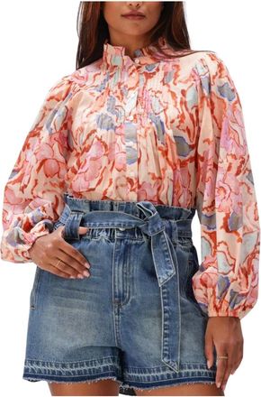 Suncoo Dames, Blouses & Shirts, Veelkleurig, Maat: XS Linnen