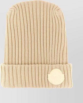 Moncler jay-z cap with folded cuff and ribbed texture