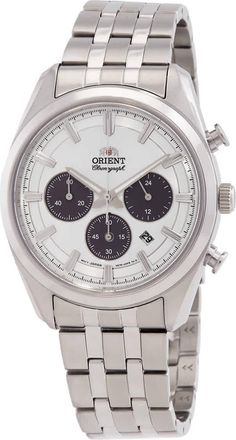 Orient Contemporary Chronograph White Dial Mens Watch RA-TX0305S
