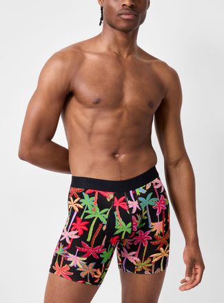 Saxx Mens 6 colourful palm tree boxer brief DROPTEMP TM