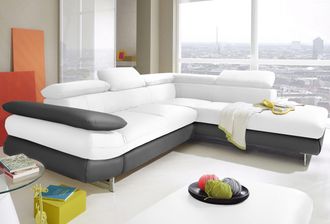 Inosign Ecksofa »Solution L-Form« mit Arm- & Kopfteilverstellung, wahlweise mit Bettfunktion