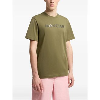 Moncler Logo-Print T-Shirt - Green