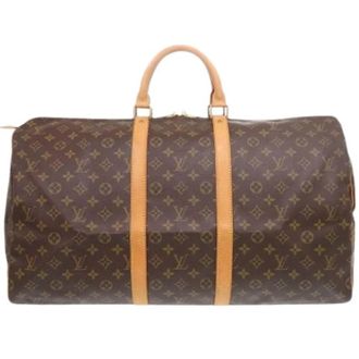 Louis Vuitton Pre-owned Boston Bag - Heren - Vintage Weekendtas - Bruin - ONE Size - Vintage