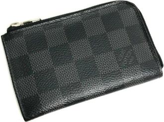Louis Vuitton Pre-owned Wallets, male, Black, Size: ONE SIZE Pre-owned Vintage Fabric Wallet