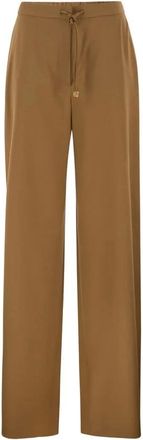 Max Mara Broeken, Dames, Bruin, M, Wol, Crisma Broeken