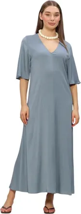 Drykorn Dames, Jurken, Blauw, Maat: M Viscose