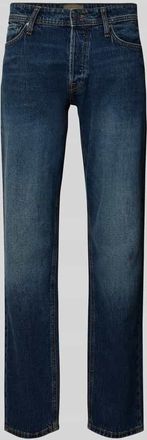 Jack & Jones Jack & Jones Straight Fit Jeans im 5-Pocket-Design Modell MIKE in Dunkelblau, Gr&ouml;&szlig;e 28/32