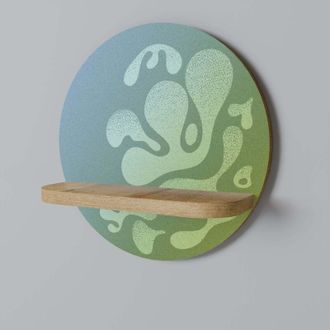 OEM Estante Redondo Azul Irregular