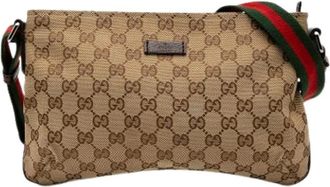 Gucci Pre-owned Cross Body Bags, female, Brown, Size: ONE SIZE Pre-owned Cross Body Bag