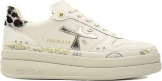 Premiata Beige Platform Micol Trainers