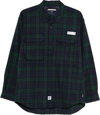 Neighborhood tartan-check shirt - men - Cotton - S - Blue