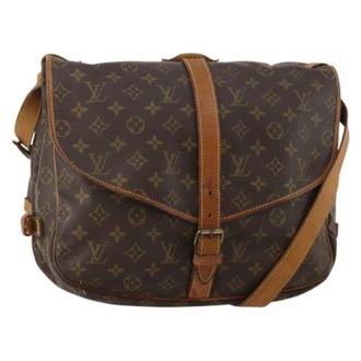 Louis Vuitton Pre-owned Saumur 35 Schoudertas - Dames - Pre-owned - Bruin - Maat: ONE Size Leer