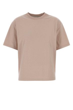 Golden Goose Natural Crew Neck Back Logo T-Shirt