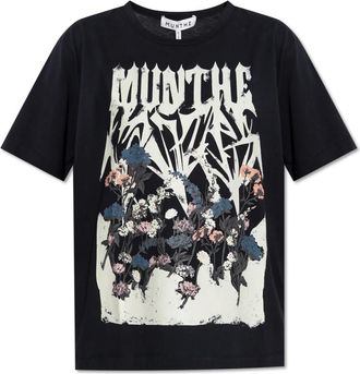 Munthe Tops, Dames, Zwart, XS, Katoen, T-shirt Prize