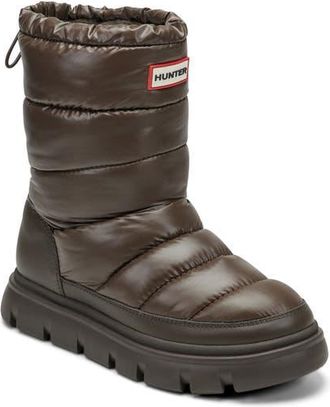 Hunter Maribel Waterproof Snow Boot in Brown at Nordstrom, Size 10