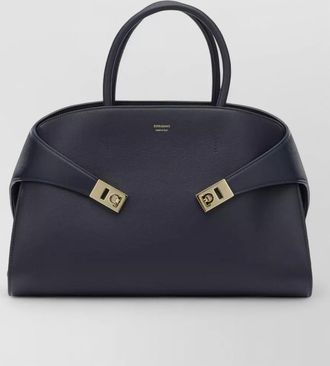 Ferragamo tote bag structured silhouette top handles strap