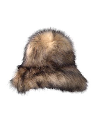 Dolce & Gabbana Womens Brown Faux Fur Modacrylic Fedora Hat
