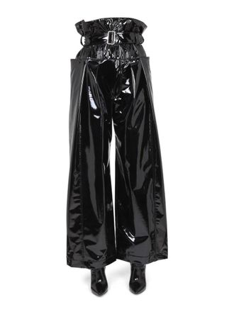 Philosophy di Lorenzo Serafini High Paperbag Waist Vinyl Pants