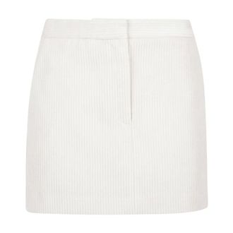 ottod'Ame Short Skirts, female, Beige, XS, Gonna corta in velluto a coste