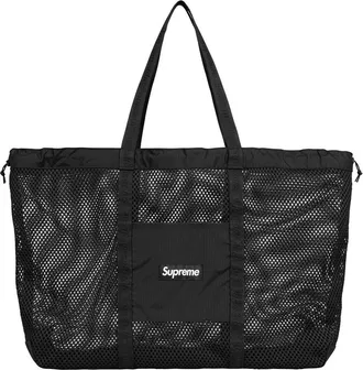 SUPREME Mesh Tote Bag SS25 Black SS25B29-BLACK