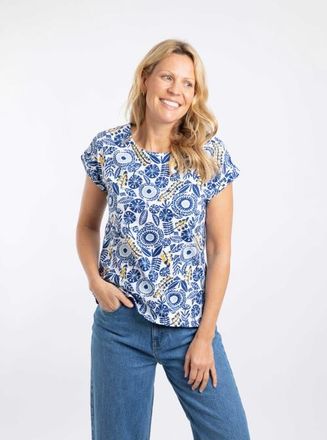 Weird Fish Paw Paw Printed Jersey T-shirt in Blue Sapphire at Nordstrom, Size 10