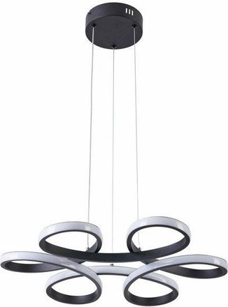 Reality Lampada A Sospensione Burton Led 40w Nera &Oslash;52 Reality