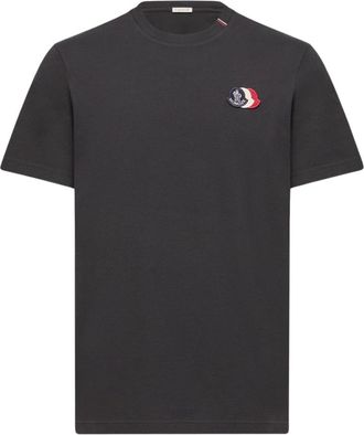 Moncler Black Patch Logo T-Shirt