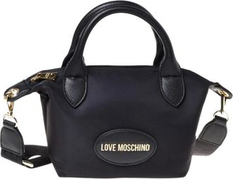 Love Moschino Tassen, Dames, Zwart, ONE Size, Nylon, Jc 4066 Kleine Handtas