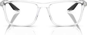 Prada 56mm Pillow Optical Glasses in Crystal at Nordstrom
