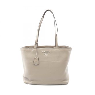 Prada Beige Leather Handbag Tote Bag (Pre-Owned)