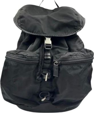 Prada Pre-owned Backpacks, female, Black, Size: ONE SIZE Pre-owned Vintage Backpack