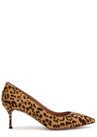Aquazzura Aquazzura Purist 65 Leopard-print Leather Pumps