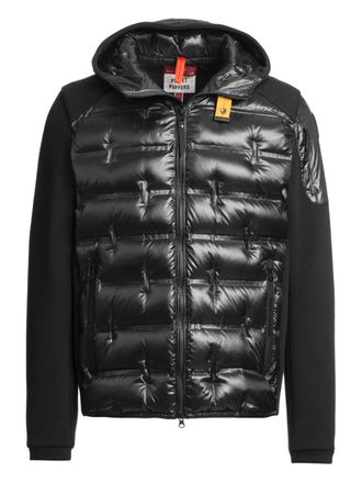 Parajumpers quilted hooded jacket - men - Cotton/Elastane/Polyester/Duck Down/Polyester/Duck Feathers/Polyamide - 3XL - Black