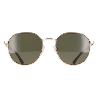 Calvin Klein Round Mens Gold Solid Green CK22103S Metal - One Size