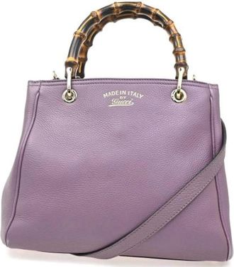 Gucci Pre-owned Handbags, female, Purple, Size: ONE SIZE Pre-owned Vintage Handbag