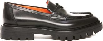 Santoni Klassieke leren mocassins - Dames - Loafers - Zwart - 36 EU - Leer - Schoenen
