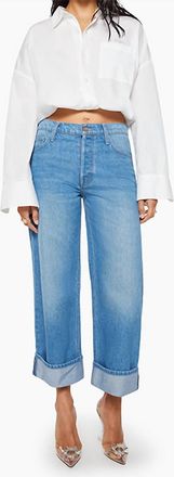 Mother The Smoothie Cropped Cuff Jeans In Secret Ingredient