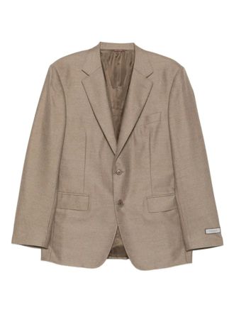Canali Wollen blazer met twee knopen - Bruin