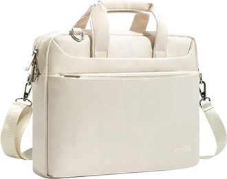 Generic Laptop Bag Laptop Shoulder Bag 13.3 14 15.6 Inch Notebook Messenger Handbags Waterproof Computer Handbag Briefcase For Men(Beige,15.4 to 16 inch)