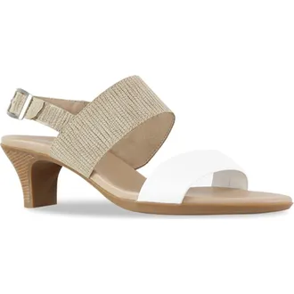 Munro Livia Slingback Sandal in White Ligh at Nordstrom Rack, Size 11.5