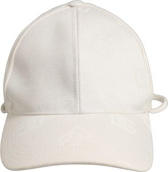 Dolce & Gabbana HAT10043 Cotton Stretch Baseball Cap - White