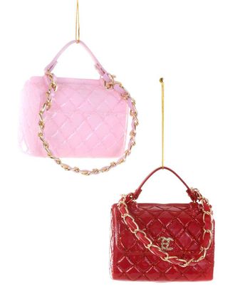 Cody Foster & Co. Set Of 2 Handmade Luxe Handbags Ornaments