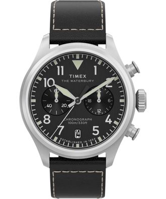Timex Waterbury Ace Heren Horloge Zwart TW2Y19000